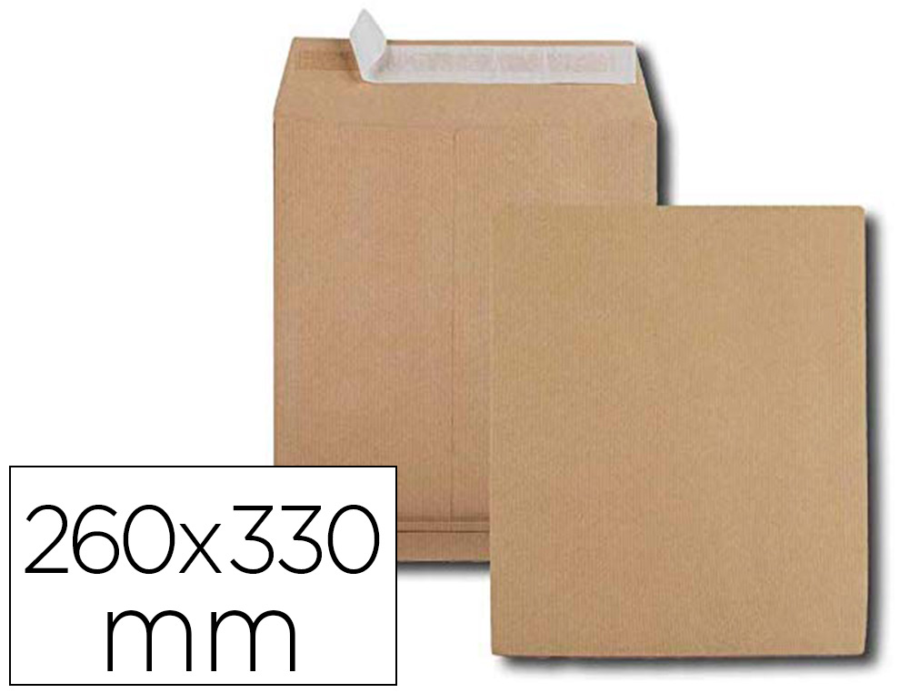 POCHETTE GPV KRAFT 120G 24 260X330MM SOUFFLET 30MM SACHET DE 50 UNITS