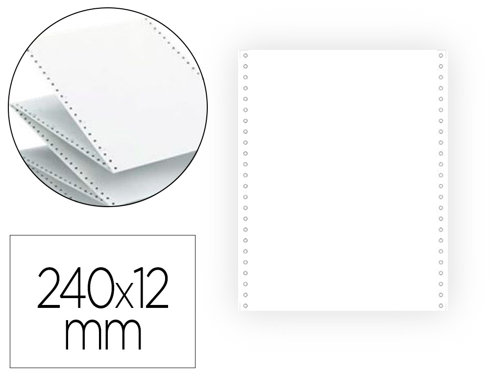 PAPIER LISTING EXACOMPTA 240MMX12