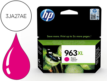 CARTOUCHE HP JET ENCRE 963 XL OFFICEJET PRO 9010 - 9020 /   9022 / 9023 / 9025 1600 PAGES MAGENTA
