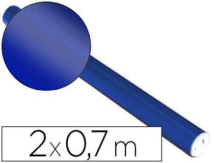 PAPIER MTALLIS CLAIREFONTAINE 80G/M2 COLORIS BLEU ROULEAU 0.7X2M