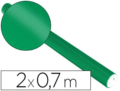 PAPIER MTALLIS CLAIREFONTAINE 80G/M2 COLORIS VERT ROULEAU 0.7X2M