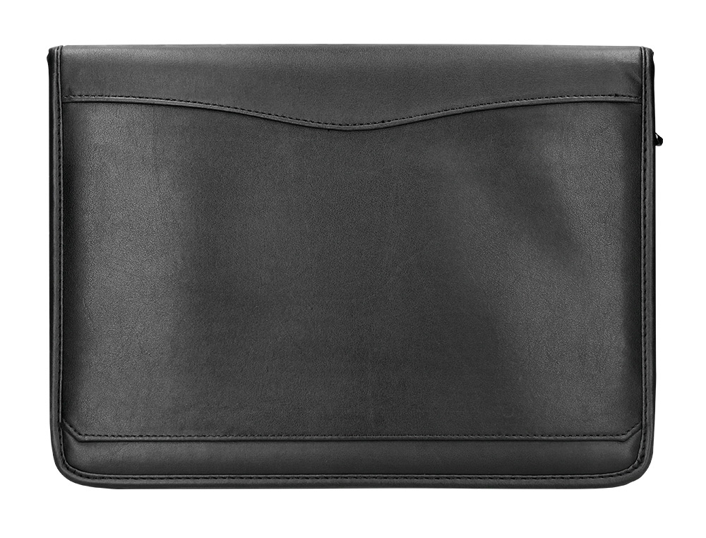 CONFRENCIER A4 CALCULATRICE PLASTIQUE FERMETURE CLAIR POCHETTE TLPHONE PORTABLE 4 ANNEAUX 40MM 35,5X26X1CM NOIR