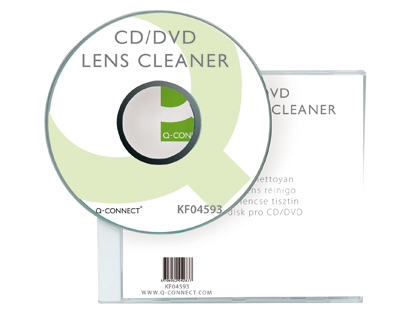 DISQUE NETTOYANT Q-CONNECT LECTEUR CD/DVD MICRO BROSSES NETTOIE SALET ACCUMULE LECTRICIT STATIQUE