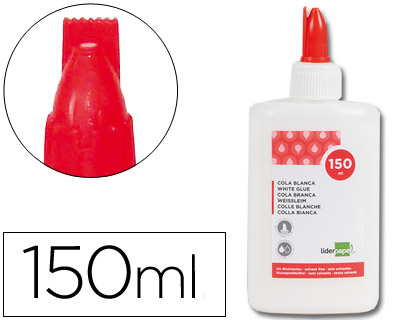 COLLE VINYLIQUE LIDERPAPEL BLANCHE TRAVAUX MANUELS PAPIER AUTRES MATRIAUX RAPIDE ADHRENCE SANS SOLVANT POT 150ML