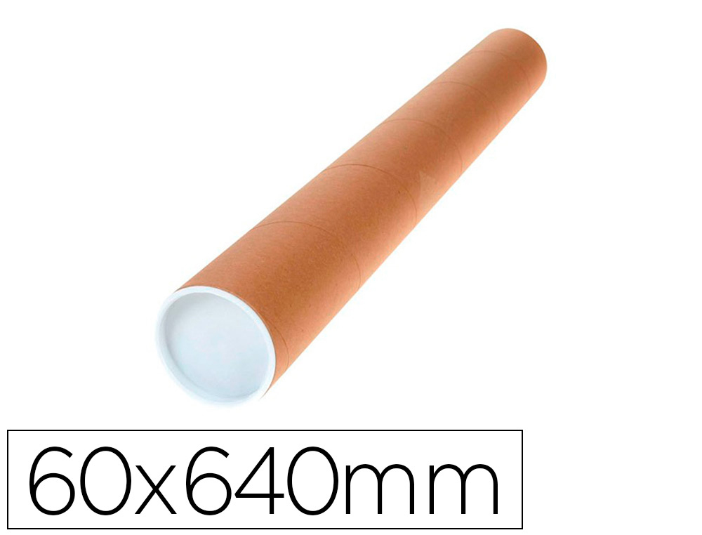 TUBE PORTE-DOCUMENTS Q-CONNECT CARTON ENCOLL 1.8MM FORMAT A1 60X640MM COUVERCLE PLASTIQUE TRS RSISTANT