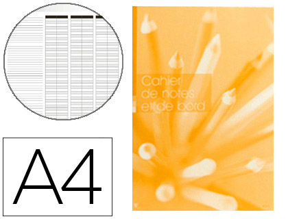 CAHIER DITIONS FUZEAU NOTES DE BORD PROFESSEUR COUVERTURE PELLICULE 250G A4 21X29,7CM
